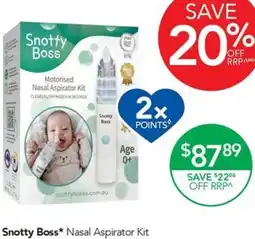 Terry White Snotty Boss Nasal Aspirator Kit offer