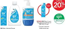Terry White QV Baby Selected Range offer