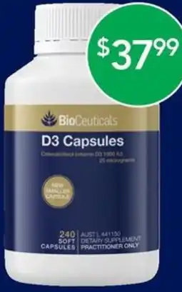 Terry White Bioceuticals d3 capsules offer