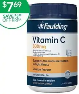Terry White Faulding Vitamin C offer
