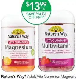 Terry White Nature's way vita gummies Magnesium or Multivitamin offer