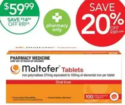 Terry White Maltofer tablets offer