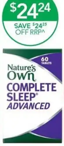 Terry White Nature's Own Complete Sleep Advanced offer