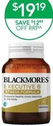 Terry White Blackmores Executive B Stress Formula offer