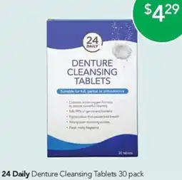 Terry White 24 Daily Denture Cleansing offer