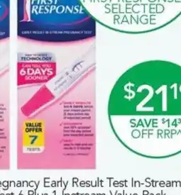 Terry White First Response Pregnancy Test 6 Plus 1 ínstream offer