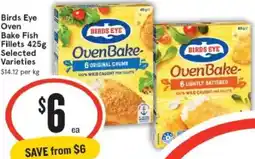 IGA Xpress Birds Eye Oven Bake Fish Fillets offer