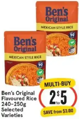 IGA Xpress Ben's Original Flavoured Rice offer