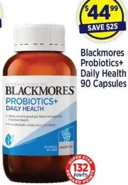 Star Discount Chemist Blackmores Probiotics+ Daily Health offer