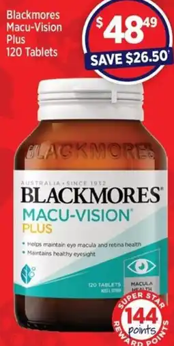 Star Discount Chemist Blackmores Macu-Vision Plus offer
