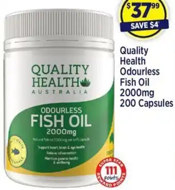 Star Discount Chemist Quality Health Odourless Fish Oil offer