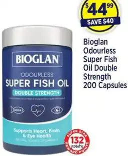 Star Discount Chemist Bioglan Odourless Super Fish Oil Double Strength offer