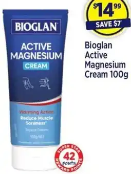 Star Discount Chemist Bioglan Active Magnesium Cream offer