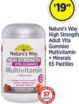 Star Discount Chemist Nature's Way High Strength Adult Vita Gummies Multivitamin + Minerals offer