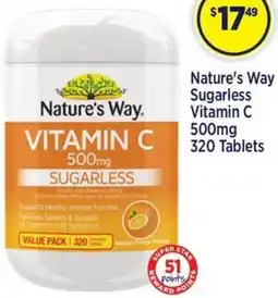 Star Discount Chemist Nature's Way Sugarless Vitamin C offer
