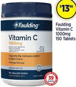 Star Discount Chemist Faulding Vitamin C offer