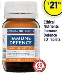 Star Discount Chemist Ethical Nutrients Immune Defence offer