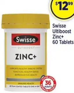 Star Discount Chemist Swisse Ultiboost Zinc+ offer