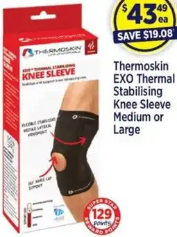 Star Discount Chemist Thermoskin EXO Thermal Stabilising Knee Sleeve offer