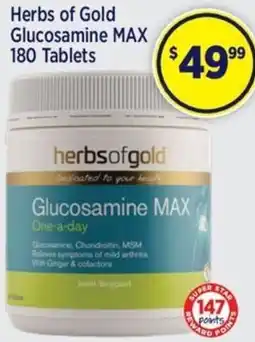 Star Discount Chemist Herbs of gold glucosamine max offer