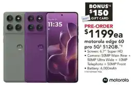 Harvey Norman Motorola edge 60 pro 5g 512gb offer