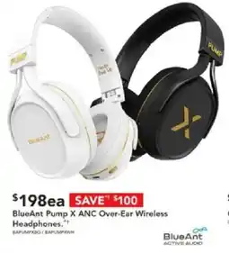 Harvey Norman BlueAnt Pump X ANC Over-Ear Wireless Headphones offer