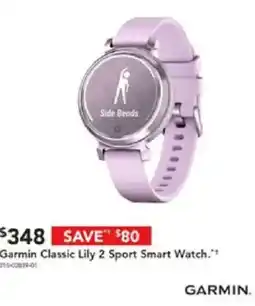 Harvey Norman Garmin Classic Lily 2 Sport Smart Watch offer