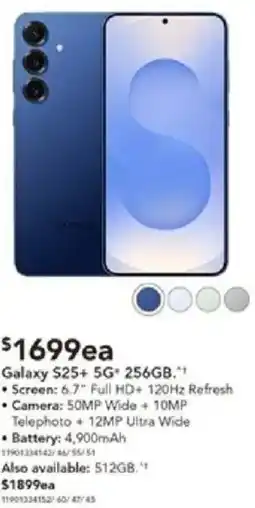 Harvey Norman Galaxy $25+ 5G* 256GB offer