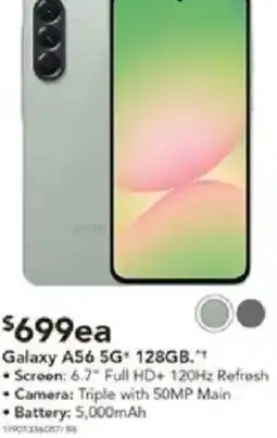 Harvey Norman Galaxy A56 5G+ 128GB offer