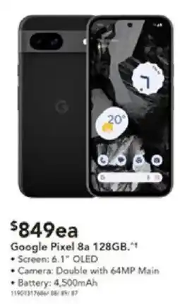 Harvey Norman Google Pixel 8a 128GB offer