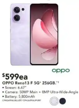 Harvey Norman OPPO Reno13 F 5G* 256GB offer