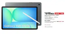 Harvey Norman Galaxy tab s10 fe offer