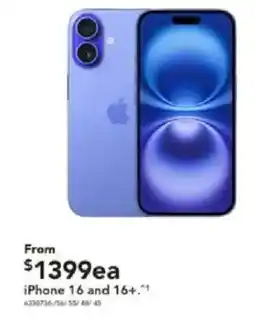 Harvey Norman iPhone 16 and 16 offer