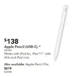 Harvey Norman Apple Pencil (USB-C) offer