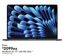 Harvey Norman MacBook Air 15" with M4 Chip offer