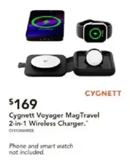 Harvey Norman Cygnett Voyager MagTravel 2-in-1 Wireless Charger offer