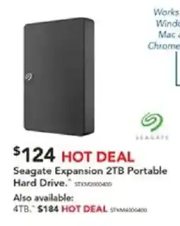 Harvey Norman Seagate Expansion 2TB Portable Hard Drive offer