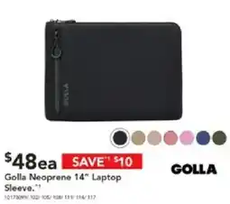 Harvey Norman Golla neoprene 14" laptop sleeve offer