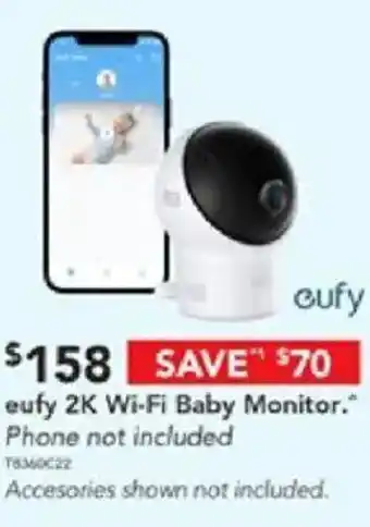Harvey Norman Eufy 2k wi-fi baby monitor offer
