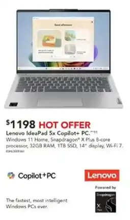 Harvey Norman Lenovo ideapad 5x copilot+ pc offer