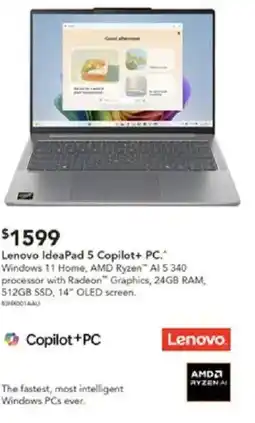 Harvey Norman Lenovo ideapad 5 copilot+ pc offer