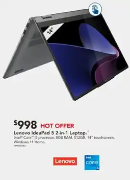 Harvey Norman Lenovo ideapad 5 2-in-1 laptop offer