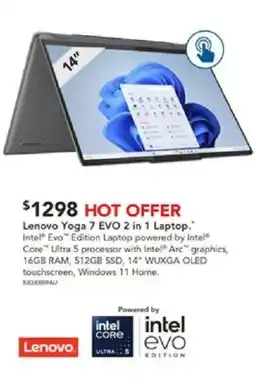 Harvey Norman Lenovo Yoga 7 EVO 2 in 1 Laptop offer
