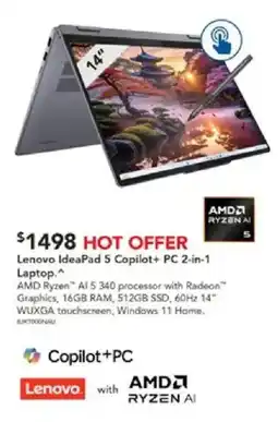 Harvey Norman Lenovo IdeaPad 5 Copilot+ PC 2-in-1 Laptop offer