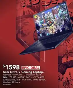 Harvey Norman Acer Nitro V Gaming Laptop offer