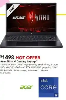 Harvey Norman Acer Nitro V Gaming Laptop offer
