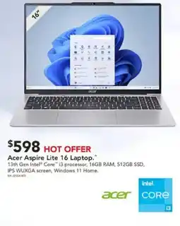 Harvey Norman Acer Aspire Lite 16 Laptop offer