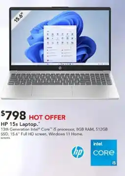 Harvey Norman HP 15s Laptop offer
