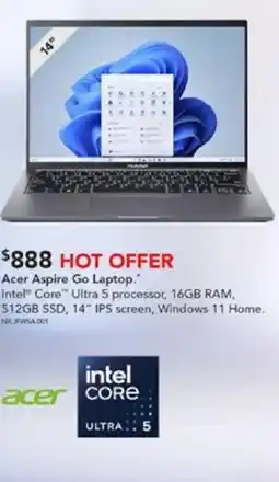 Harvey Norman Acer Aspire Go Laptop offer