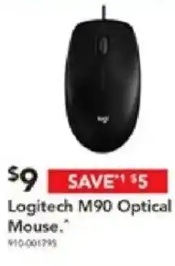Harvey Norman Logitech m90 optical mouse offer